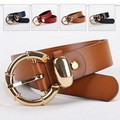 Solid Color Waist Leather Belts for Women